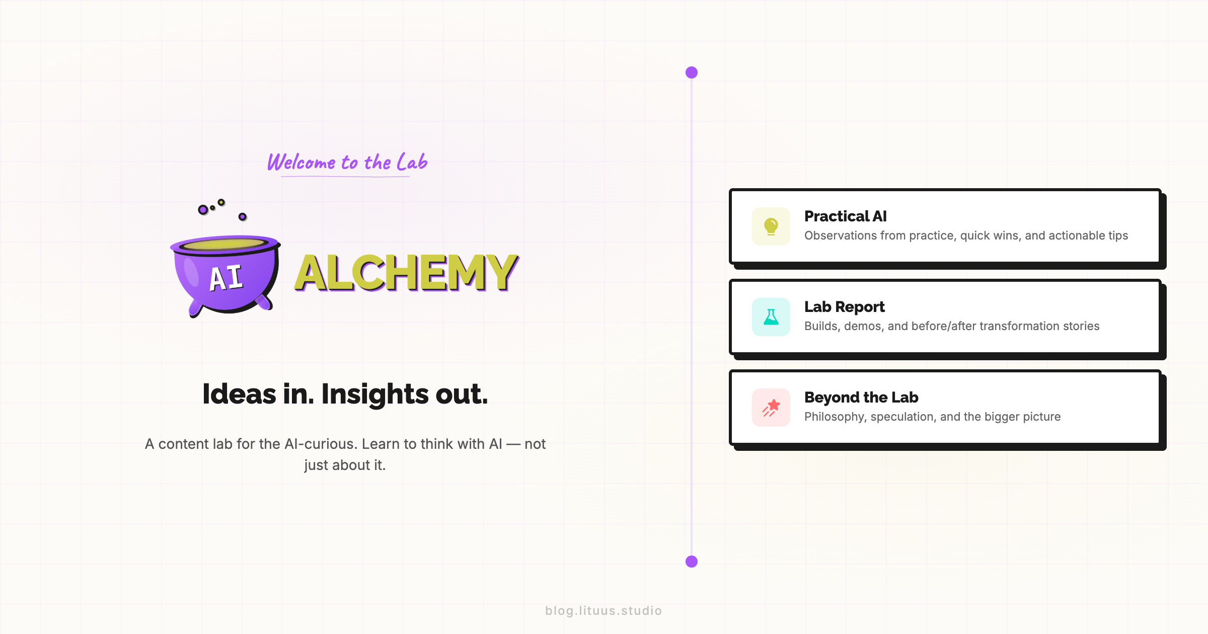 AI Alchemy | Ideas in. Insights out.